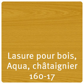 Lasure pour bois Aqua, châtaignier N° 160-17