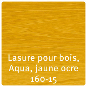 Lasure pour bois Aqua, jaune ocre N° 160-15