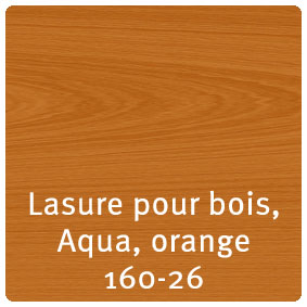 Lasure pour bois Aqua, orange N° 160-26